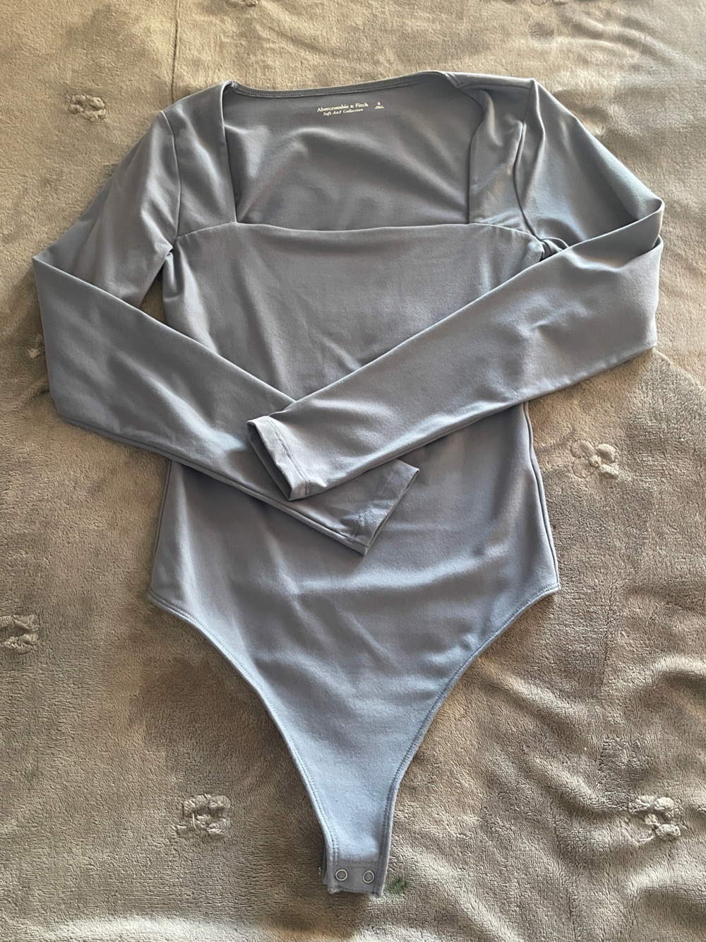 Abercrombie & Fitch Light Blue Long Sleeve Bodysuit